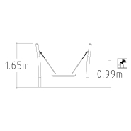 Balançoire Lillie pour aires de jeux - réf 8070742 - Hags - 5 à 12 ans - Montage en 1 heure_2