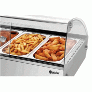 Présentoir chauffant professionnel R6 - 6 x GN 1/3 - 68 L | Bartscher_2