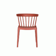 Windson - Chaise empilable en polypropylène terracotta_2
