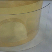 Lanière PVC souple -45° nervuré / transparente / 200 x 2 mm - haute isolation thermique_2