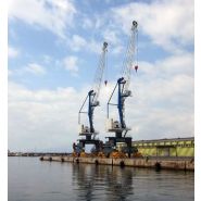 Grue portuaire LPS 120 - Liebherr - capacité de levage max 42t - portée 30m_2