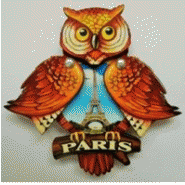 Magnet publicitaire personnalisé hibou - MDF découpé au laser - Fabriqué en France_2