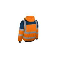 Blouson haute visibilité intempéries - Type aviateur - Bandes rétro-réfléchissantes - Doublé polaire - Blavio_2