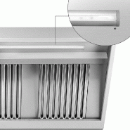Hotte murale inox 3m avec moteur, régulateur, filtre et éclairage | Profondeur 900 mm_2