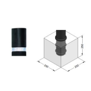 Potelet à mémoire de forme - polyuréthane teinté dans la masse - TOTAL - STI Balisage routier, flexible et résistant aux chocs_2