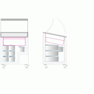 Congélateur vitré de crème glacée IC401SCE+SO (352 / 325 L) blanc TEFCOLD_2