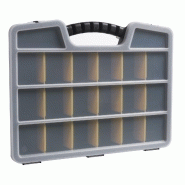 Malette plastique Terry Storage - 5 compartiments - l.39.5 x h.6 x p.30.5 cm - poignée ergonomique et couvercle transparent à double fermeture_2