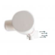 Pro-park-lock-tri (203032) - potelet rond de sécurité rabattable - groupe rms - avec clé pompier sur platine - matériau : acier galvanisé, peint en blanc_2