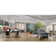 Table de réunion avec connectique - Modulable, hauteurs 90/104 cm - WORKING_2