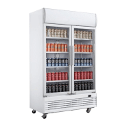 Vitrine réfrigérée 2 portes 950 litres avec roulettes - gaz écologique r290_2