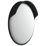 Vidaxl miroir de traffic convexe d'extérieur noir ø45 cm polycarbonate 153079_2