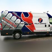 Création et pose de marquage publicitaire pour utilitaire