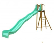 Toboggan frissons - Pin Nord Rouge - Traitement autoclave classe 4 - Visserie INOX A2_2