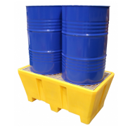 Bac de rétention polyéthylène - résistant aux produits chimiques et polluants - 225 à 1200L - manutention par transpalette_2