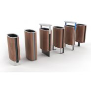 Minium - Cendrier corbeille - MMCité 1 a.S. - Surface lisse - Multi-ancrage - Matériaux haute qualité_2