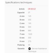 Cr-30-cz - cric rouleur compact - sam outillage - capacité : 3t_2