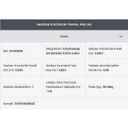 Échafaudage roulant aluminium SK6 - Tubesca-Comabi - hauteur de travail jusqu'à 6 m - plancher réglable_2