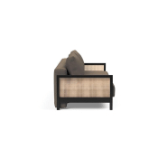 INNOVATION LIVING - Canapé design Art Déco Narvi convertible lit 200x140 cm - tissu Argus Brown - multifonctionnel et confortable_2