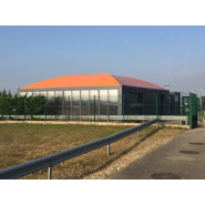 Préau d'école - Abri Orion avec adjonction de cloisons et accouplement aux bâtiments_2