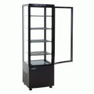 Vitrine réfrigérée panoramique avec porte incurvée - série C - noire 235L - Polar - CX573_2