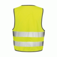 Gilet de sécurité enfant - jaune fluo - sécurité école_2