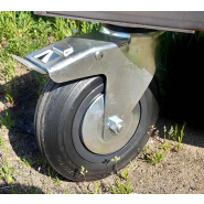 Chariot tourne broche inox pratique, esthétique et personnalisable mobigrill : l'accessoire pour travailler partout confortablement_2