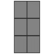 Vidaxl porte coulissante noir 102,5x205 cm verre trempé aluminium 155215_2