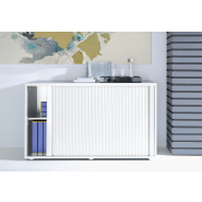 Armoire à rideaux compacte et élégante pour bureaux modernes_2