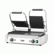 Grill de contact modèle double 1/2 rainuré 1/2 lisse inf.475x230mm HENDI_2