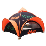 Tente dôme publicitaire 6 m - monture en tubes aluminium - toile polyester imperméable - fabrication européenne_3