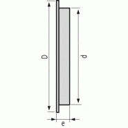 Grille aération ronde pour tuyau fibrociment ø 125 mm type bc135