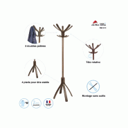 Porte manteau en bois foncé CAFÉ_2