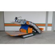 Récolteuse électrique automotrice 7400 Electro Herbex - Ortomec SRL - largeur de tête de récolte 130 à 180 cm, idéale pour serres et légumes comme valériane_2