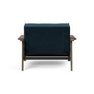 Fauteuil design convertible lit Splitback Frej - Argus Navy Blue - Innovation Living - Accoudoirs Chêne Fumé - 90x115 cm_2