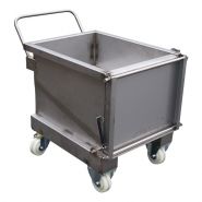 Benne à fond incliné (BAFI) - 1500 litres - Fabrication française - Collecte cartons et plastiques_2