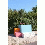 Jardinière avec assise en résine Ultra® - sur mesure, résistante aux UV et aux chocs, intérieur/extérieur_2