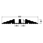 Rampe de franchissement PAR 70, pour les tuyaux et les très gros câbles (Ø maxi 70 mm)_2