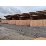 Box PRO portail pivotant et poteaux métal - BOX031 - Robustesse et modularité pour chevaux_2