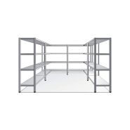 Rayonnage alimentaire inox étagères pleines_2