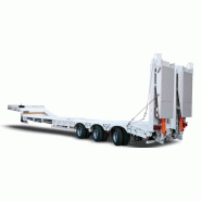 Semi-remorque surbaissée AMC Castera SRPE 54 extensible - PTAC 59,5T - 3 essieux - plancher bois exotique_2