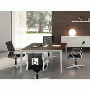 Table de réunion X9 pour 4 personnes - Officity. - Ébène_2