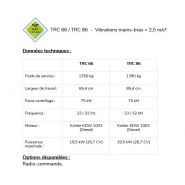 TRC 66 / TRC 86 - Rouleaux de tranchées Weber MT - Poids 1350-1390 kg - Moteur diesel 3 cylindres_2