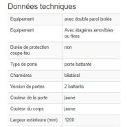 140191W - Armoire de sécurité AL 815 I - Double paroi isolée, 3 étagères réglables, certifiée coupe-feu classe A2_2