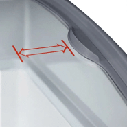 Congélateur coffre vitré avec roulettes 1,57 mètre_2