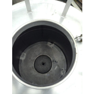 Container IBC/GRV inox rond 1000 L - armature tubulaire - INOX 316 - 196 kg_2