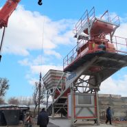 Centrale à béton mobile 100 m³ - Mélangeur Twinshaft 2000/3000 L - Silo à ciment 100 tonnes_2