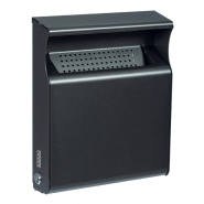 Cendrier mural d'extérieur en acier poudré anti-UV - serrure à clé triangulaire - capacité 2L - Kopa_2