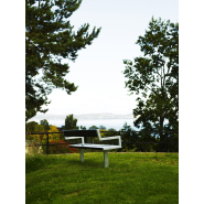 Banc public Pixbo réf 8037086 - Hags - Avec accoudoir - Noir/Galvanisé - Free Standing_2