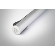 Stylo à bille en aluminium recyclé - finition métallisée mate - encre bleue - couleur argentée_2