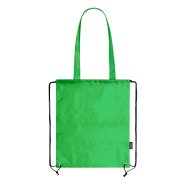 Sac piscine en polyester RPET - anses longues - labélisé RPET - couleur vert - 40g_2